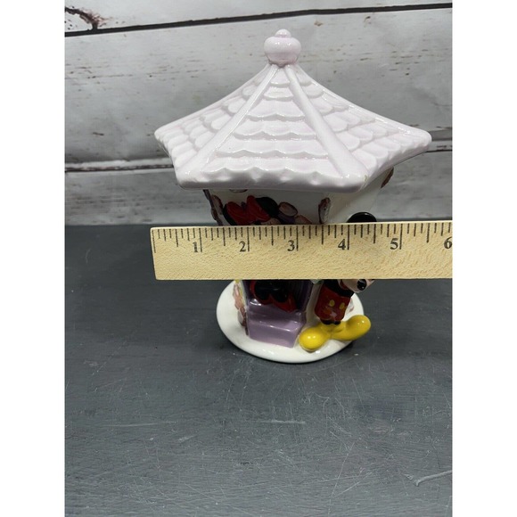 Vintage Disney Mickey and Minnie Teleflora Vase/Ceramic Container With Lid - Picture 10 of 11